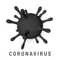 Coronavirus COVID-19, 2019-nkow. 3d Illustration von Virus Einheit. Welt Pandemie Konzept. Vektor Illustration