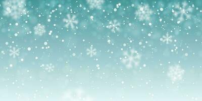 Weihnachten Schnee. fallen Schneeflocken auf transparent Hintergrund. Schneefall. Vektor Illustration