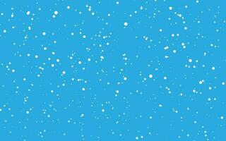 Weihnachten Schnee. fallen Schneeflocken auf Blau Hintergrund. Schneefall. Vektor Illustration