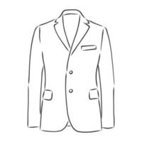 Vektor-Illustration Herrenjacke. Kleidung im Geschäftsstil, Zweireiherjacke der Männer der Vektorillustration. Kleidung im Geschäft vektor