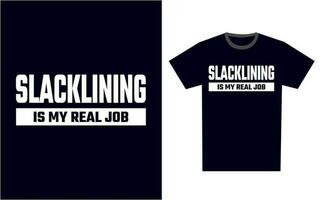 Slacklining t Hemd Design Vorlage Vektor