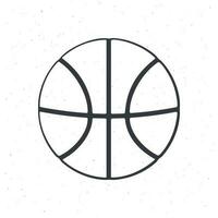 Gekritzel von Basketball Ball vektor