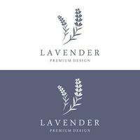 Hand gezeichnet organisch Lavendel Blume Logo Vorlage design.logo zum Kosmetik, Schönheit, Tee, Öl, Kräuter. vektor