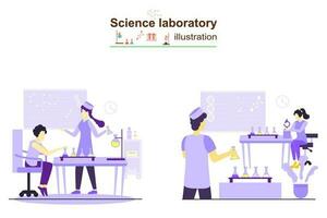 Wissenschaft Labor Illustration Design vektor