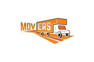 Zuhause Mover Logo, logistisch Logo, LKW Vektor. vektor