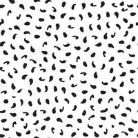 semless Muster von schwarz Punkte auf Weiß Hintergrund vektor