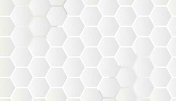 sechseckig abstrakt 3d Hintergrund. abstrakt Weiß geometrisch Hexagon mit futuristisch Technologie Digital Hi-Tech Konzept Hintergrund. Vektor Illustration