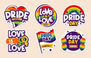 Pride Day Aufkleber Sammlung