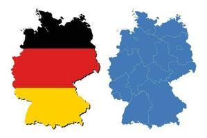 hoch detailliert Vektor Karte - - Deutschland