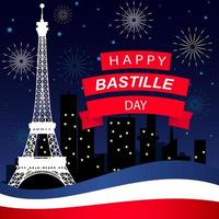 glad bastille dag illustration vektor