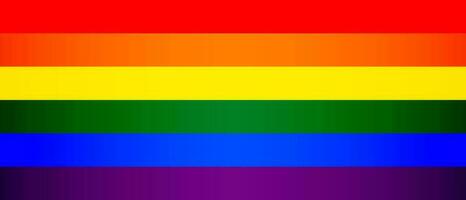 horisontell HBTQ bakgrund, regnbåge flagga av HBTQ färger. baner, affisch, vektor