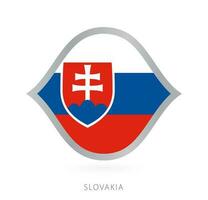 slovakia nationell team flagga i stil för internationell basketboll tävlingar. vektor