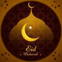 Eid Mubarak Festival dekorativen Hintergrund vektor