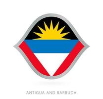 antigua och barbuda nationell team flagga i stil för internationell basketboll tävlingar. vektor