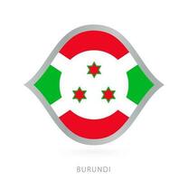 burundi nationell team flagga i stil för internationell basketboll tävlingar. vektor