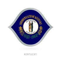 Kentucky National Mannschaft Flagge im Stil zum International Basketball Wettbewerbe. vektor