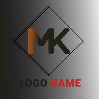 mk vektor logotyp text typsnitt design