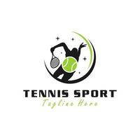 Tennis Sport Vektor Illustration Logo Design