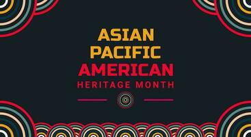 asiatisk amerikan och pacific öbo arv månad. vektor baner för annonser, social media, kort, affisch, bakgrund.
