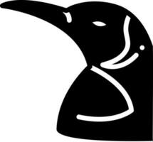 solide Symbol zum Pinguin vektor