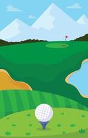 golf fält bakgrund vektor