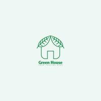 Logo-Vektor des grünen Hauses vektor