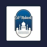 Eid Mubarak-Logo-Vektor vektor