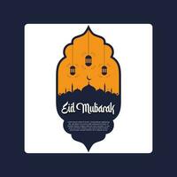 Eid Mubarak-Logo-Vektor vektor