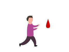 Blut Spende Vektor Illustration eben Design