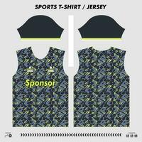 Vektor T-Shirt Sport Design, Sublimation Jersey