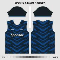 Vektor T-Shirt Sport Design, Sublimation Jersey