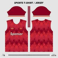 Vektor T-Shirt Sport Design, Sublimation Jersey