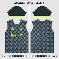 Vektor T-Shirt Sport Design, Sublimation Jersey