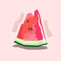 Wassermelone-Vektor-Illustration vektor