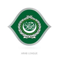 arab liga nationell team flagga i stil för internationell basketboll tävlingar. vektor