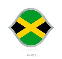 jamaica nationell team flagga i stil för internationell basketboll tävlingar. vektor