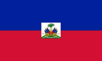 Haiti-Flagge, offizielle Farben und Proportionen. Vektor-Illustration. vektor