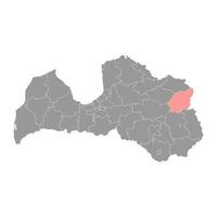 balvi kommun Karta, administrativ division av lettland. vektor illustration.