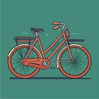 Fahrrad auf ein Vektor Illustration