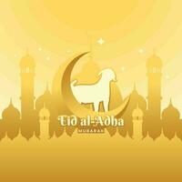 eid al Adha vektor illustration bakgrund islamic stil