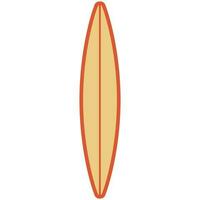 surfbräda. platt vektor illustration