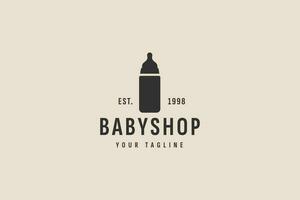 Baby Geschäft Logo Vektor Symbol Illustration