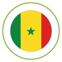 Senegal Flagge. Flagge von Senegal im gestalten vektor