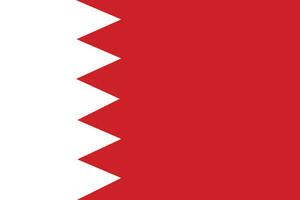 Flagge von Bahrain vektor