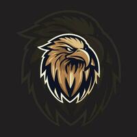 eagle maskot logotyp vektor