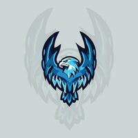eagle maskot logotyp vektor