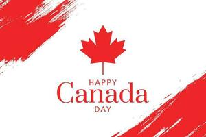 glücklich Kanada Tag Hintergrund Design mit Text. Gruß Karte zum Kanada Unabhängigkeit Tag vektor