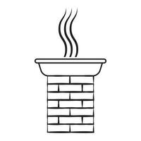 Kamin Symbol Vektor