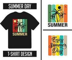 sommar t-shirt bunt design redo för skriva ut vektor