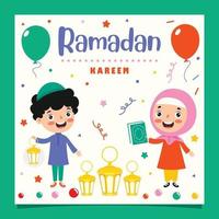 handritad illustration för ramadan kareem och islamisk kultur vektor